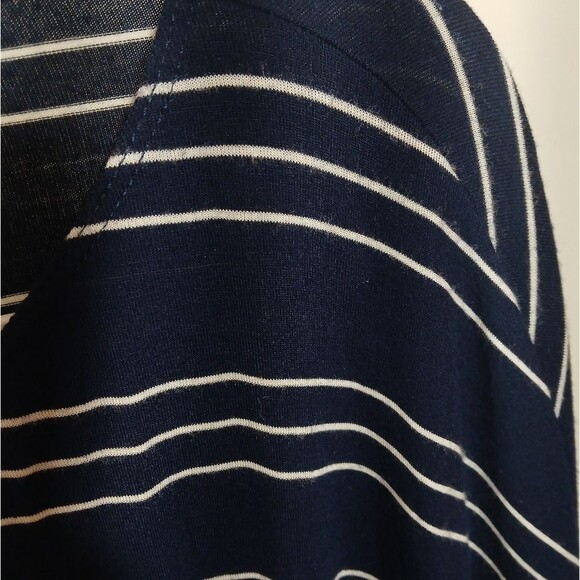 Sophie Max Blue White Striped Top - Picture 4 of 9